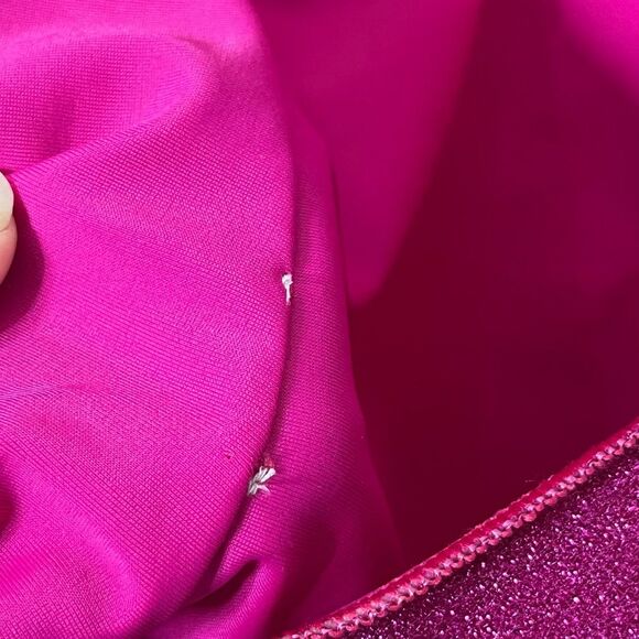 Oseree Lumiere Maillot Swimsuit Women’s Small Fuchsia Pink Glitter One Piece New - Picture 11 of 16